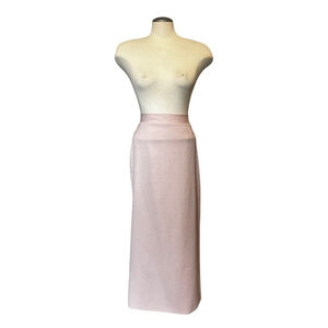 WAYF Maxi Pencil Skirt, L, Pastel Pink